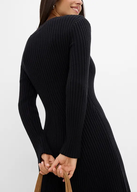 Robe courte en maille douce, bonprix