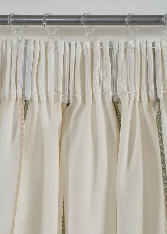 Rideau en coton &agrave; rayures tiss&eacute;es (1&nbsp;pce), bonprix