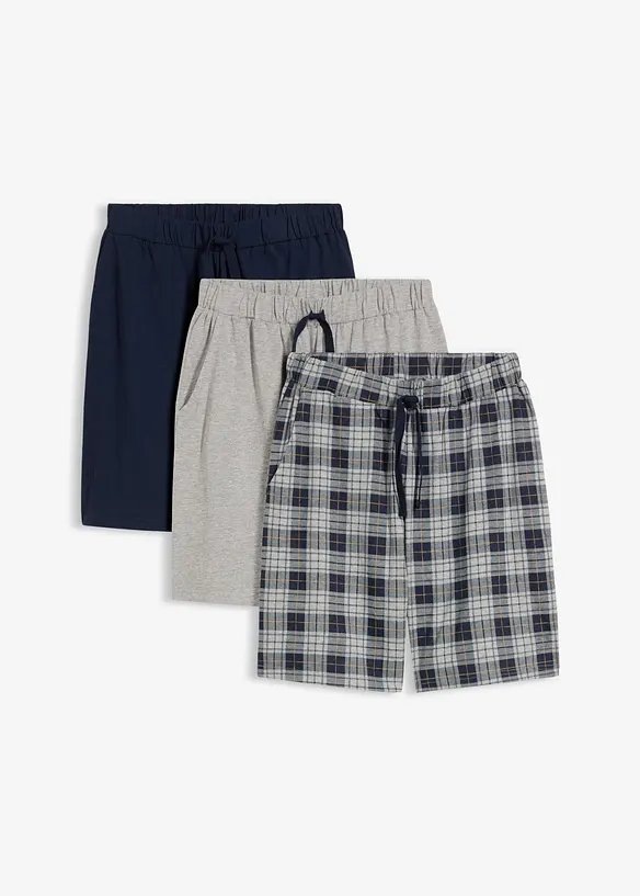 Lot de 3 pantacourts de pyjama, bonprix