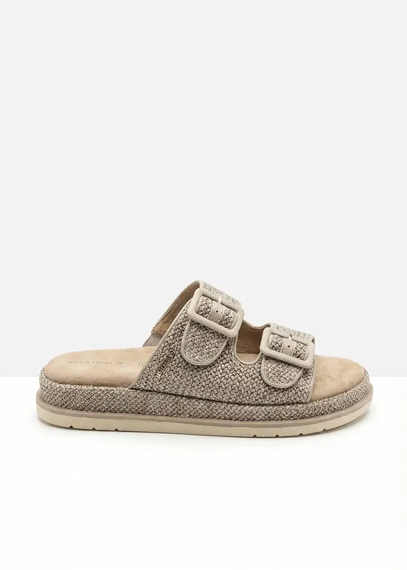 Mules &agrave; plateforme Tom Tailor effet crochet, Tom Tailor
