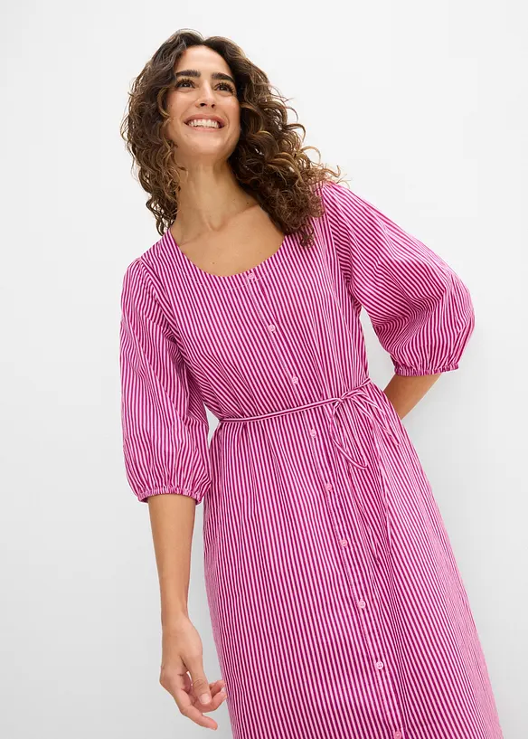 Robe midi 100% coton, bonprix