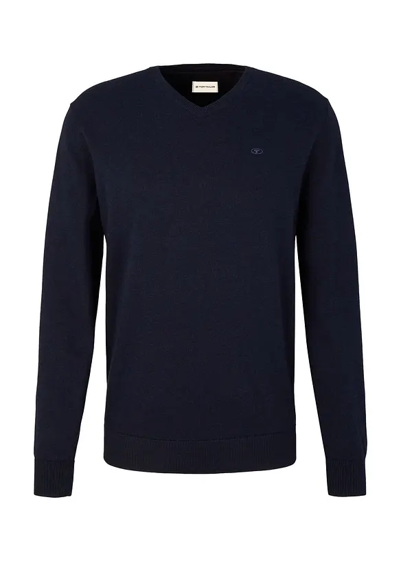 Tom Tailor Feinstrickpullover aus reiner Baumwolle, Tom Tailor