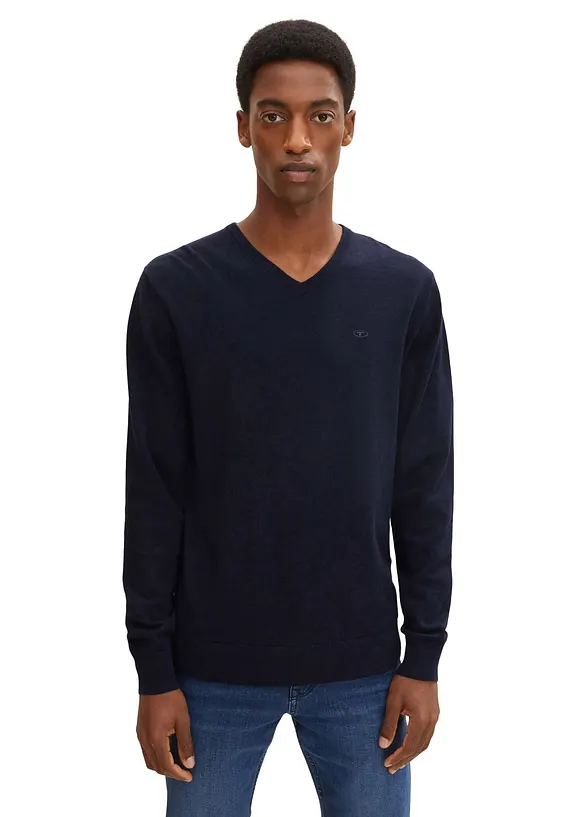 Tom Tailor Feinstrickpullover aus reiner Baumwolle, Tom Tailor