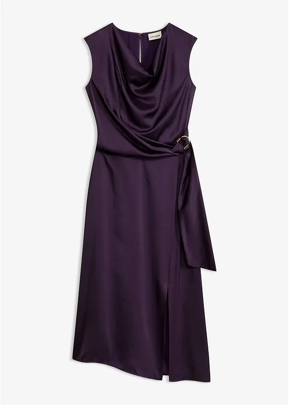 Robe midi en satin fluide, bonprix