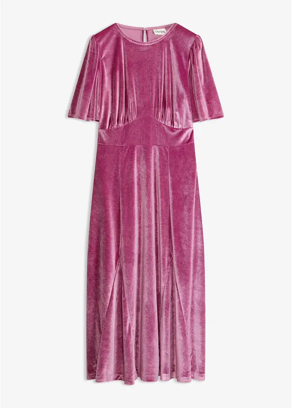 Midikleid aus softem Samt, bonprix