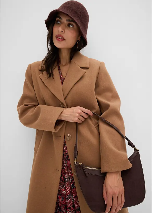 Manteau court aspect laine, bonprix
