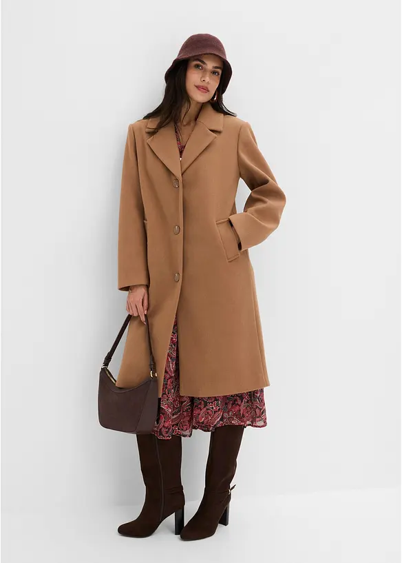 Manteau court aspect laine, bonprix
