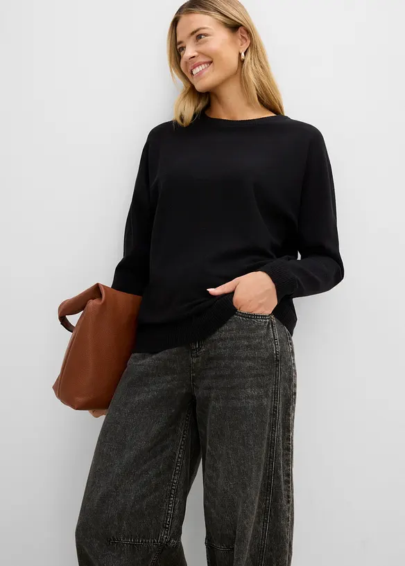 Pull &agrave; manches chauve-souris, bonprix