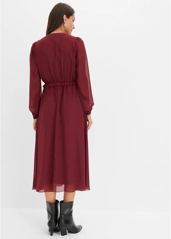 Chiffonkleid mit ausgestelltem Rock, bonprix