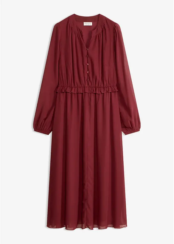 Chiffonkleid mit ausgestelltem Rock, bonprix