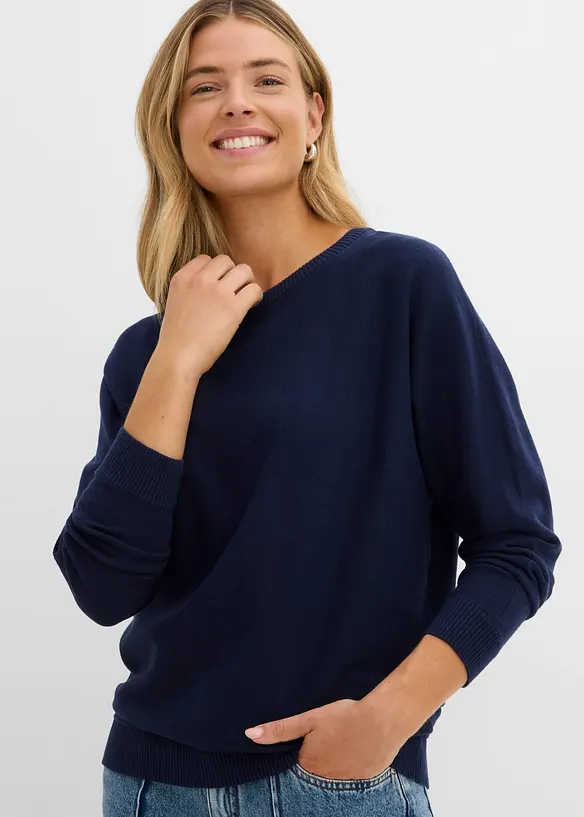 Pull &agrave; manches chauve-souris, bonprix