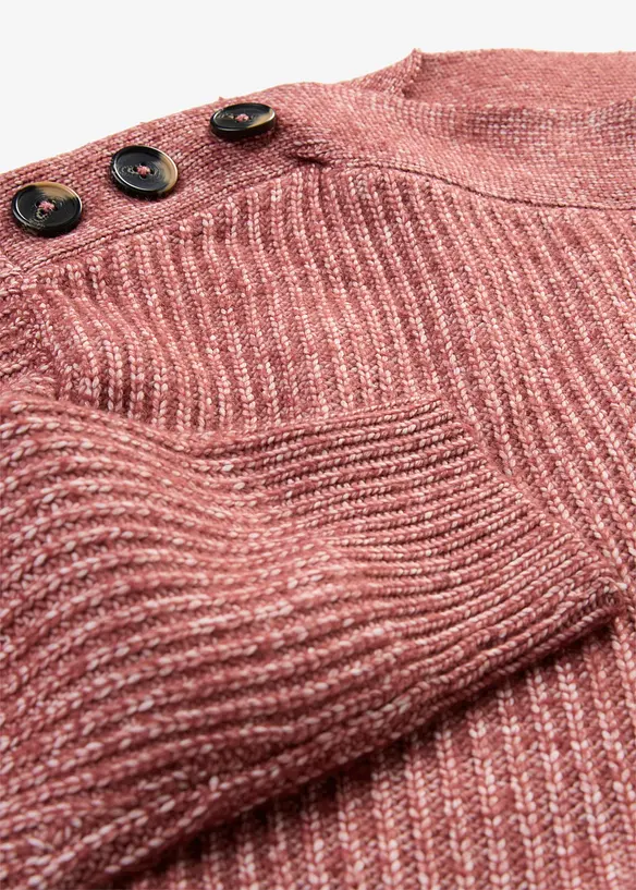 Pull oversize &agrave; boutons, bonprix