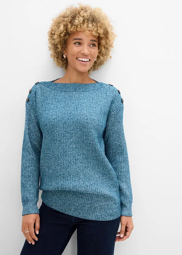 Pullover mit Kn&ouml;pfen, bonprix