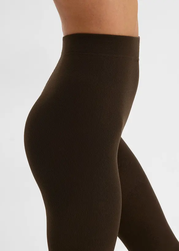 Thermostrumpfhose mit softem Fleece 140 DEN (2er Pack), bonprix