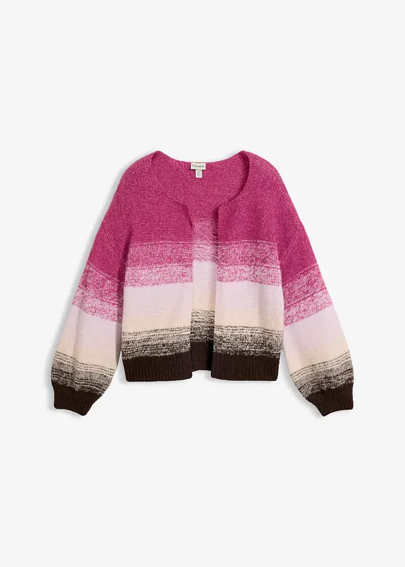 Grobstrickjacke aus weichem Woll-Mix, bonprix