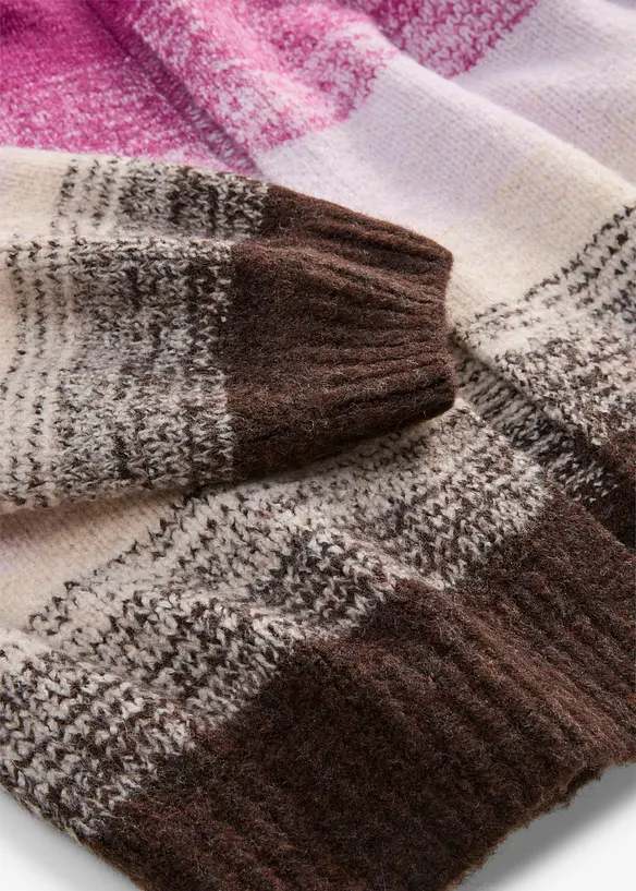 Grobstrickjacke aus weichem Woll-Mix, bonprix