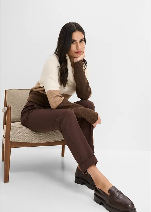 Bundfaltenhose in Schlupfform, bonprix
