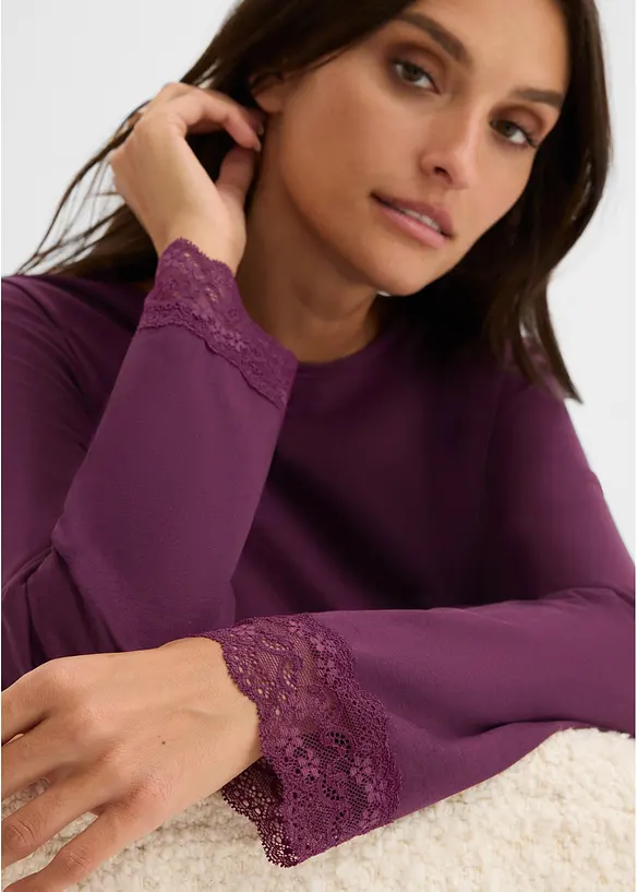 Pyjama aus weicher Bio-Baumwolle, bonprix