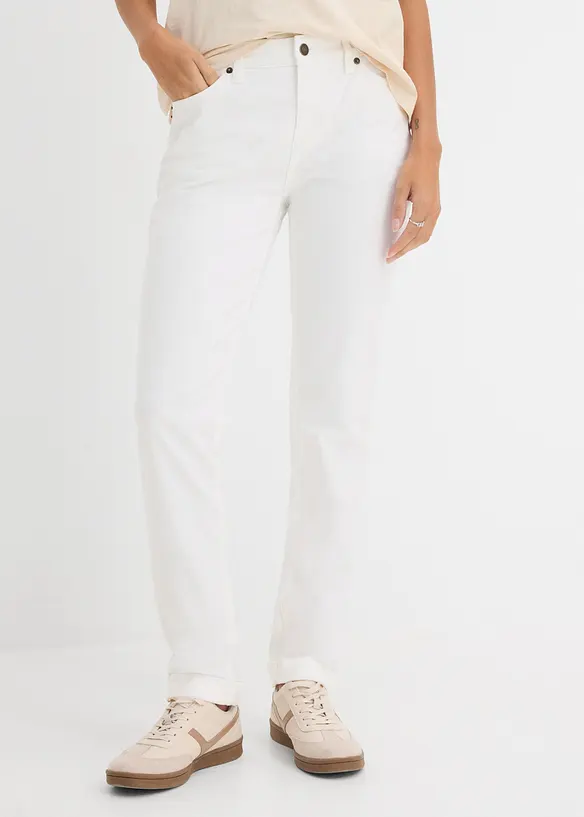 Straight Jeans High Waist, Stretch, bonprix