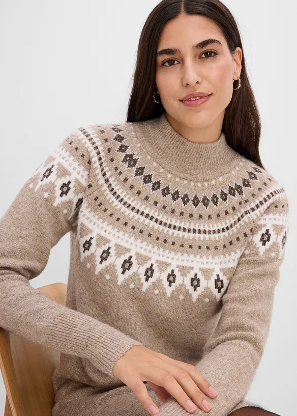 Norweger-Strickkleid, bonprix