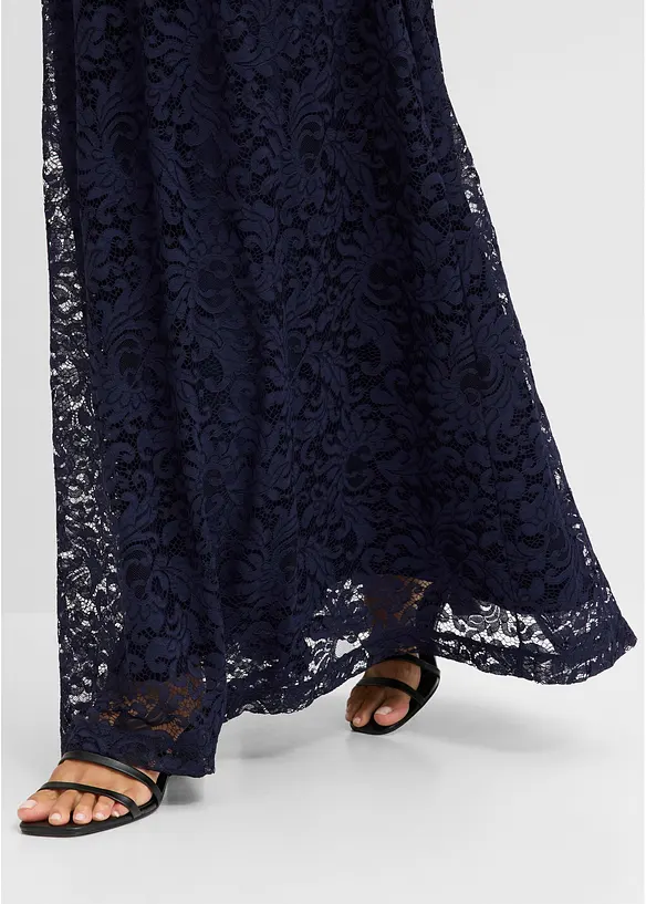 Robe longue avec jupe en dentelle, bonprix