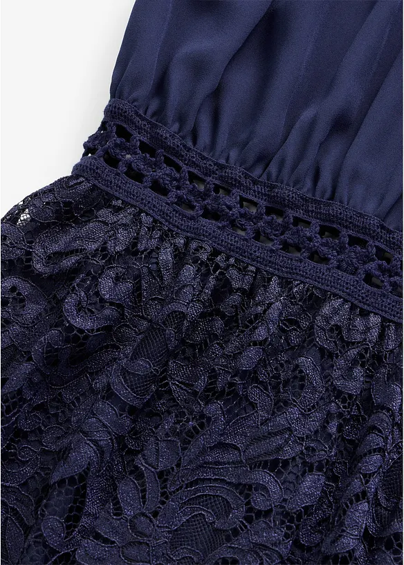Robe longue avec jupe en dentelle, bonprix