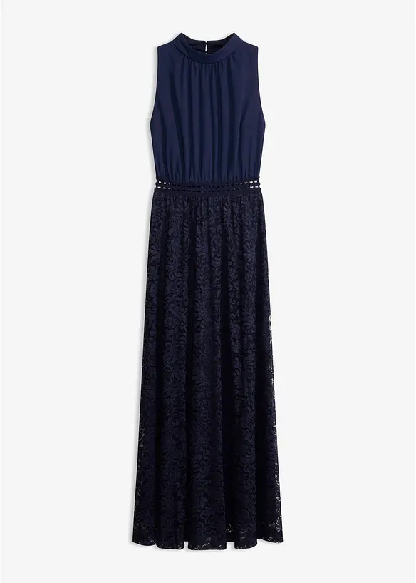 Robe longue avec jupe en dentelle, bonprix