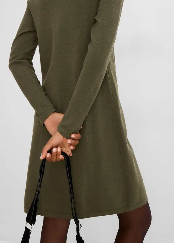 Strickkleid mit recycelter Baumwolle, bonprix