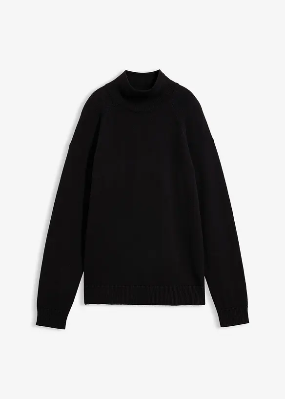Rollkragenpullover aus reiner Baumwolle, bonprix