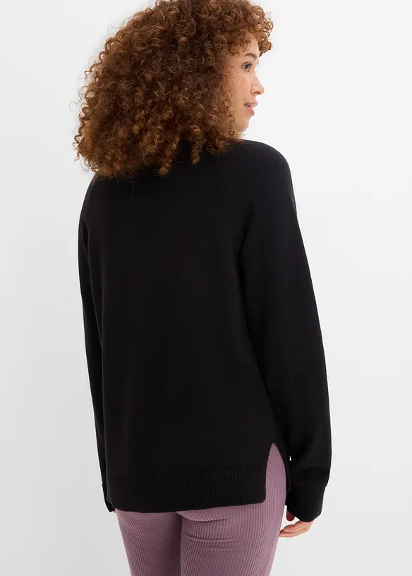 Rollkragenpullover aus reiner Baumwolle, bonprix