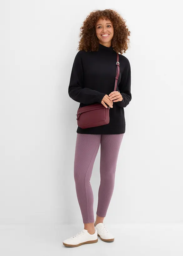 Rollkragenpullover aus reiner Baumwolle, bonprix