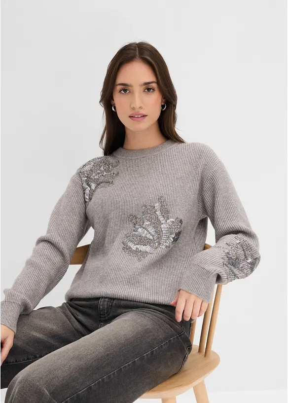 Pull avec application, bonprix