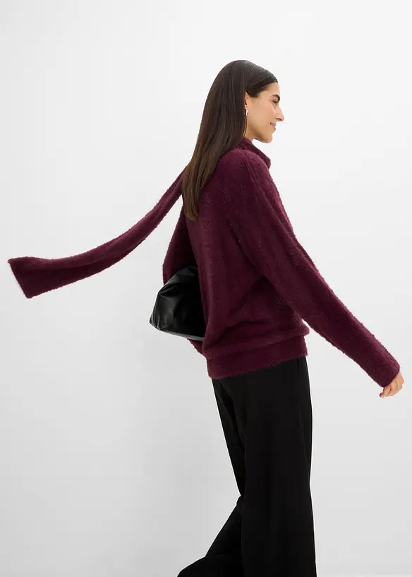 Oversize-Pullover mit Schal, bonprix