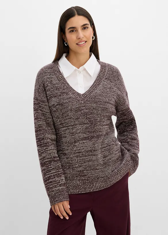 Pull en maille douce, bonprix