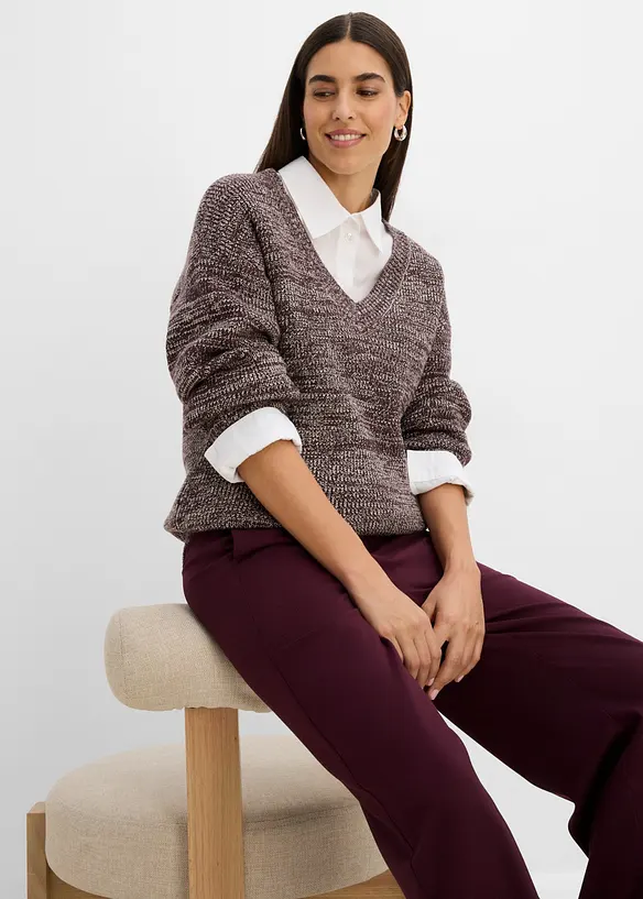 Pull en maille douce, bonprix