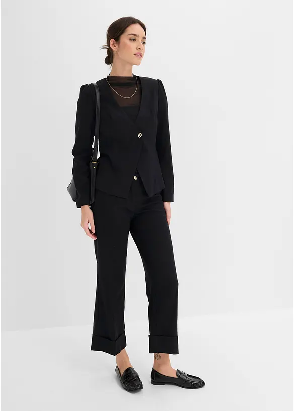 Blazer &agrave; bouton d&eacute;coratif, bonprix