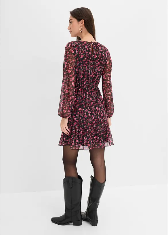 Robe courte en jersey &agrave; manches longues, bonprix