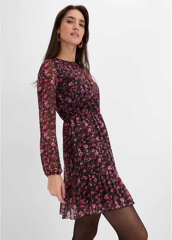 Robe courte en jersey &agrave; manches longues, bonprix