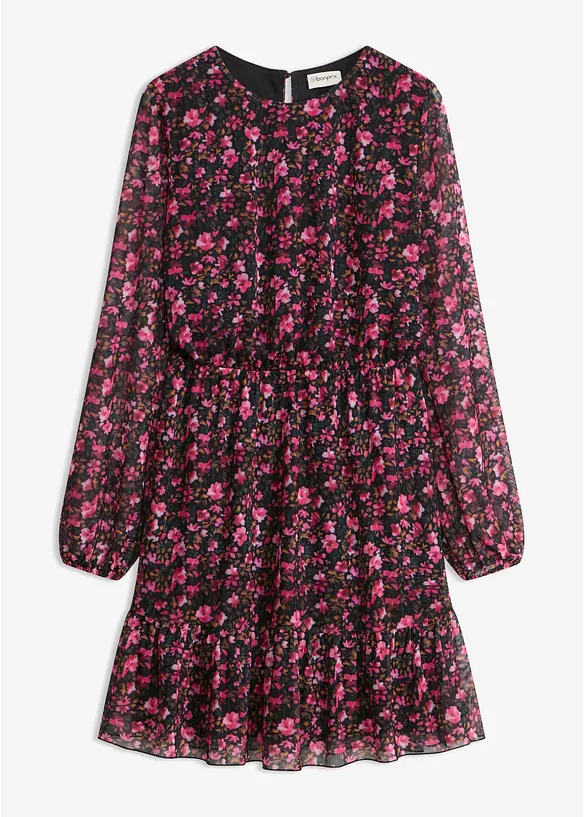 Robe courte en jersey &agrave; manches longues, bonprix