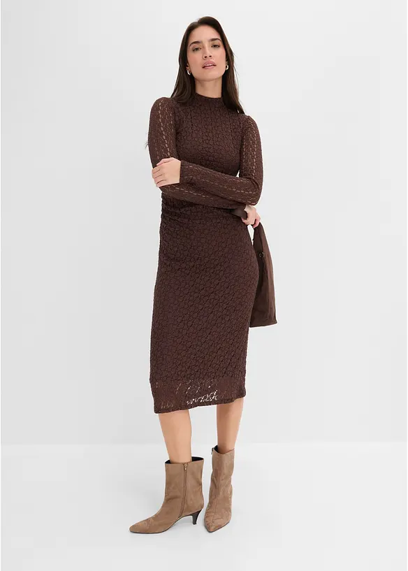 Jerseykleid mit Stehkragen, bonprix