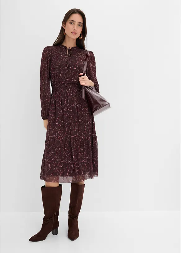 Jerseykleid mit Rundhals, bonprix