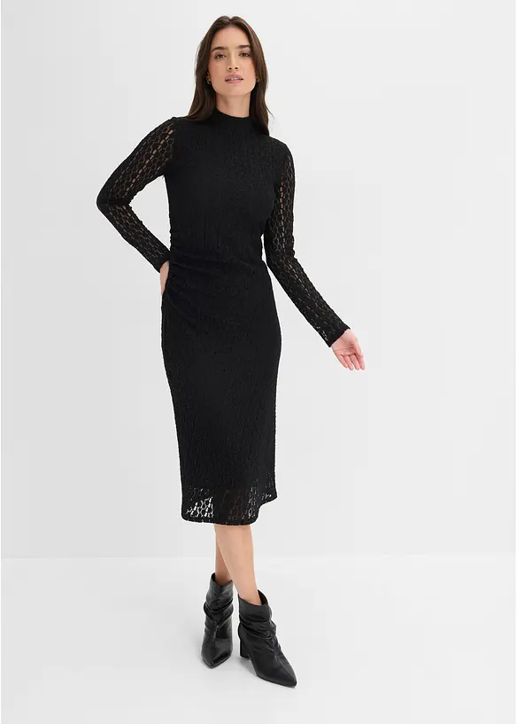 Jerseykleid mit Stehkragen, bonprix