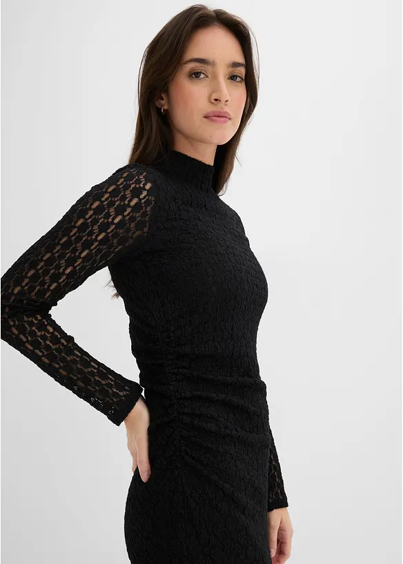 Jerseykleid mit Stehkragen, bonprix