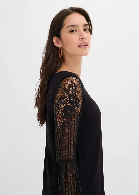 Bequem geschnittenes Jerseykleid, bonprix