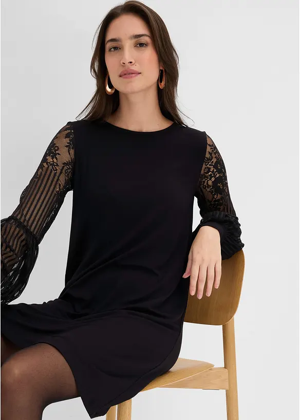 Bequem geschnittenes Jerseykleid, bonprix