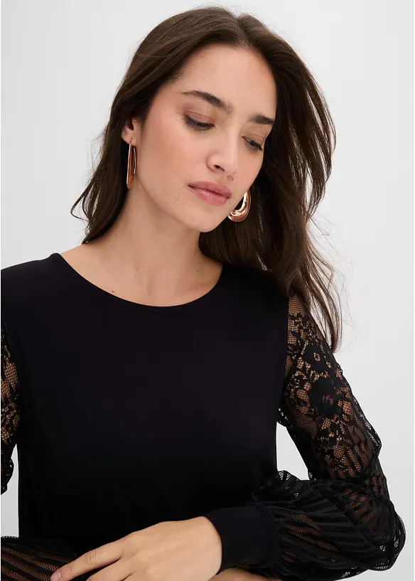 Bequem geschnittenes Jerseykleid, bonprix