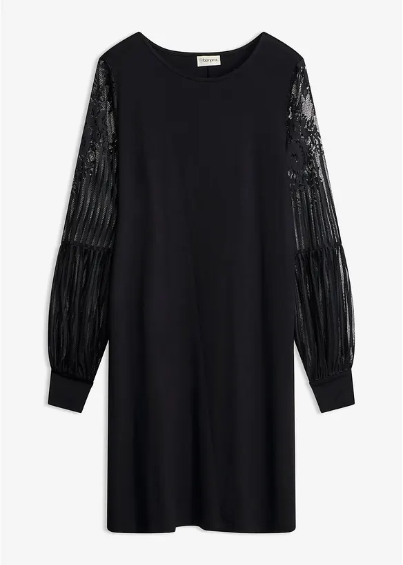 Bequem geschnittenes Jerseykleid, bonprix
