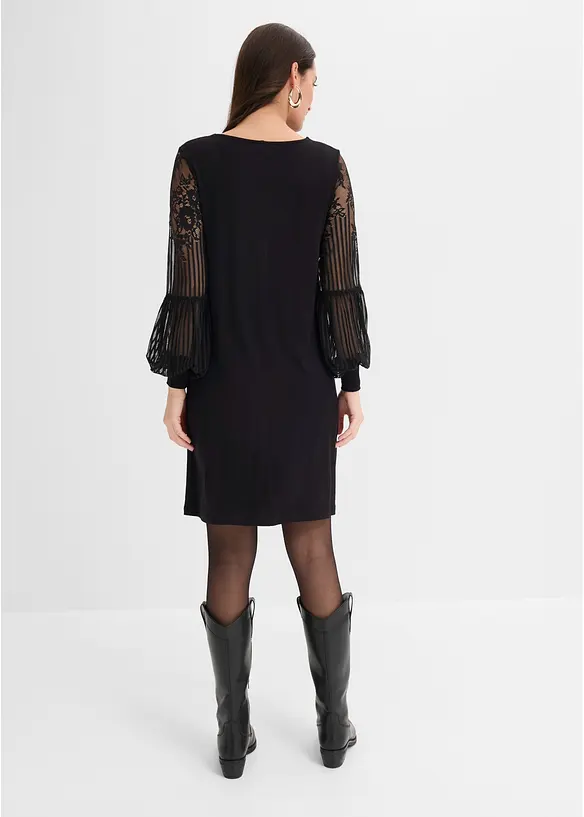 Bequem geschnittenes Jerseykleid, bonprix