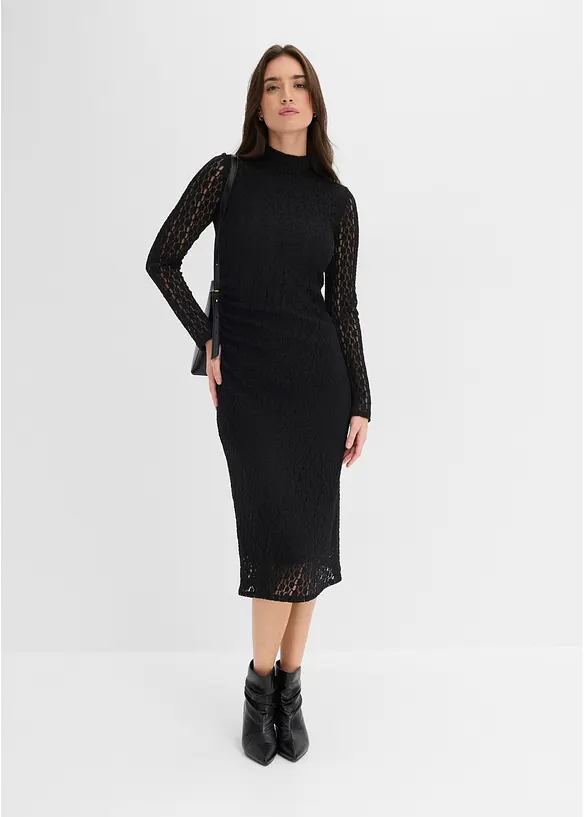 Jerseykleid mit Stehkragen, bonprix