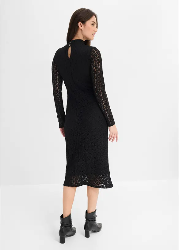 Jerseykleid mit Stehkragen, bonprix
